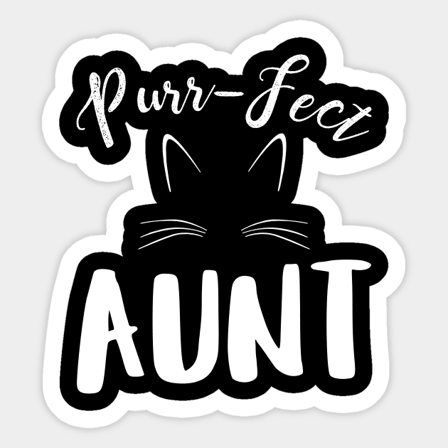 Purr-Fect Aunt Sticker by SimonL